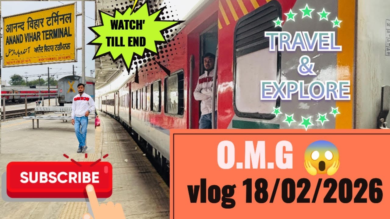 indianrailways Anand Vihar railway station par kya hogya ya #viral #vlog #youtube 