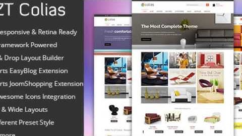 Responsive e-commerce joomla template ZT Colias