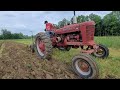 Farmall m plowing with a little genius 3x14 plow  advice for tiktok brain