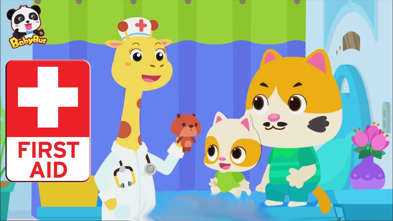 Baby Panda first aid tips | Babybus Games |  | Kiddly TV