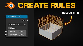 How to SELECT with GREATER THAN in Blender - Geometry Nodes