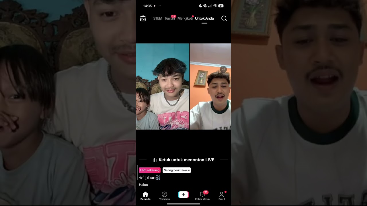 Live mas najib dan kiki part 1