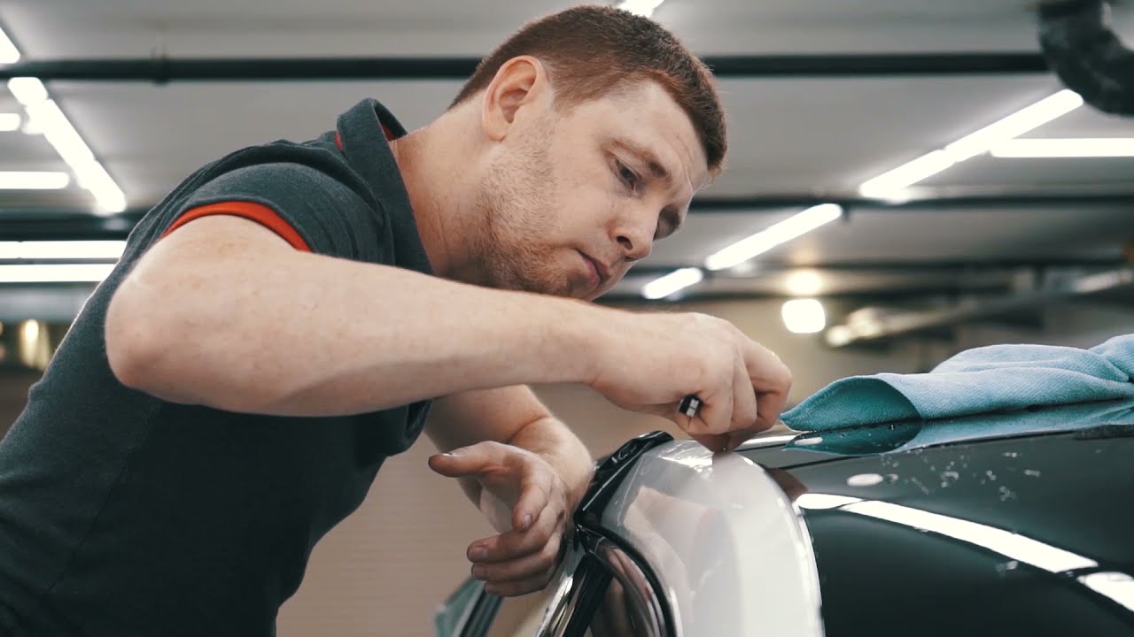 Оклейка крыши чёрным винилом на автомобиле Skoda kodiak - YouTube