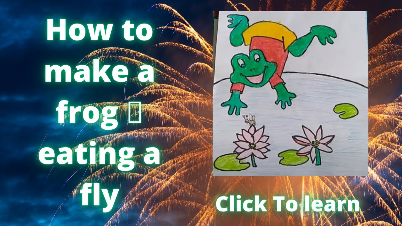 How to make a frog 🐸 eating a fly