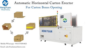 High-speed horizontal type automatic carton box erector, case opening machine
