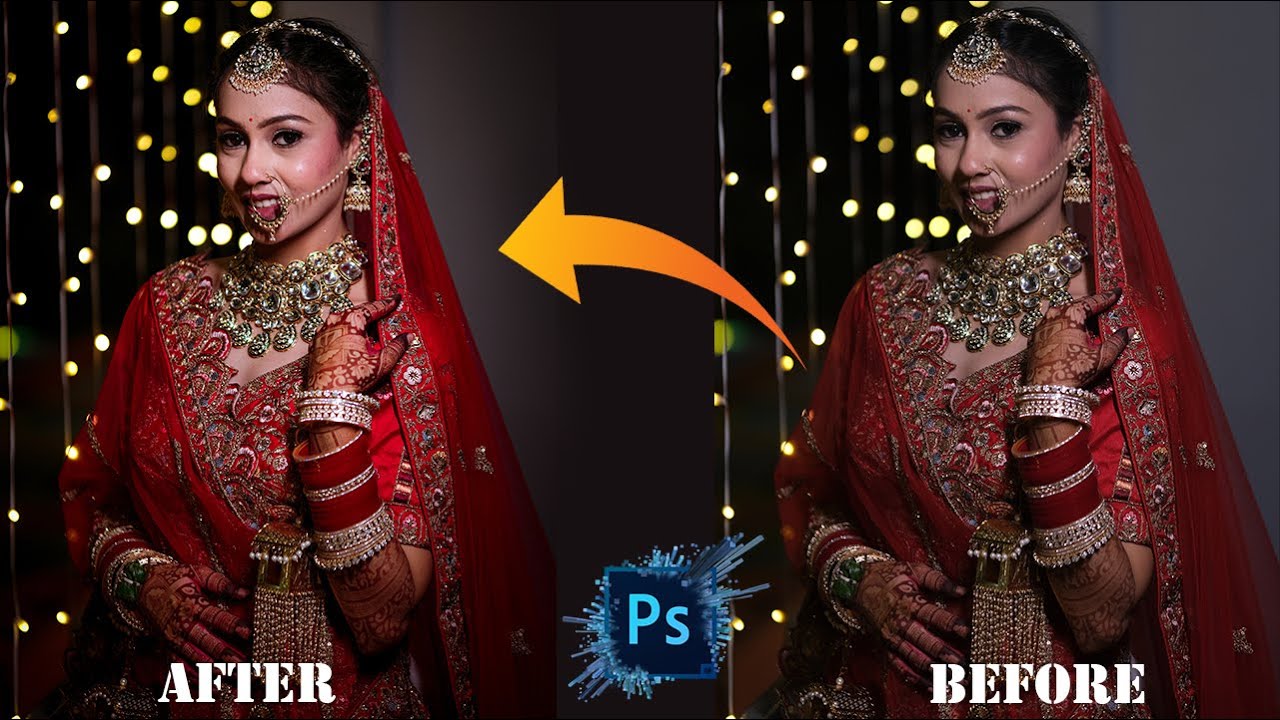 WEDDING PHOTO EDITING IN PHOTOSHOP | BRIDE PHOTO EDITING | PHOTOSHOP TUTORIAL | COLOR GRADING