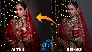 WEDDING PHOTO EDITING IN PHOTOSHOP | BRIDE PHOTO EDITING | PHOTOSHOP TUTORIAL | COLOR GRADING screenshot 1