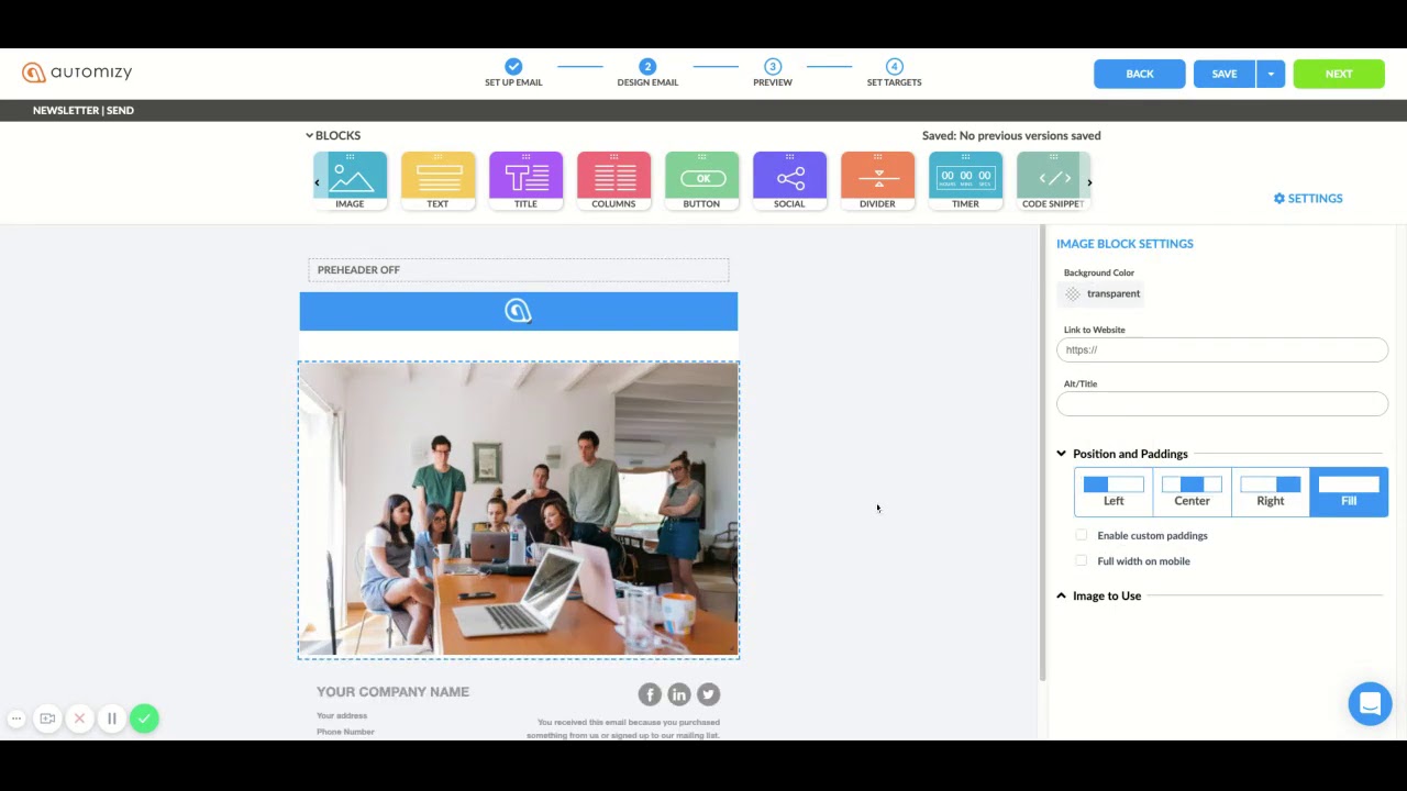Automizy | Drag and Drop Email Editor