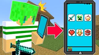 【マインクラフト】能力を使える『最強の携帯』を追加してサバイバルしたらチートすぎた...！？