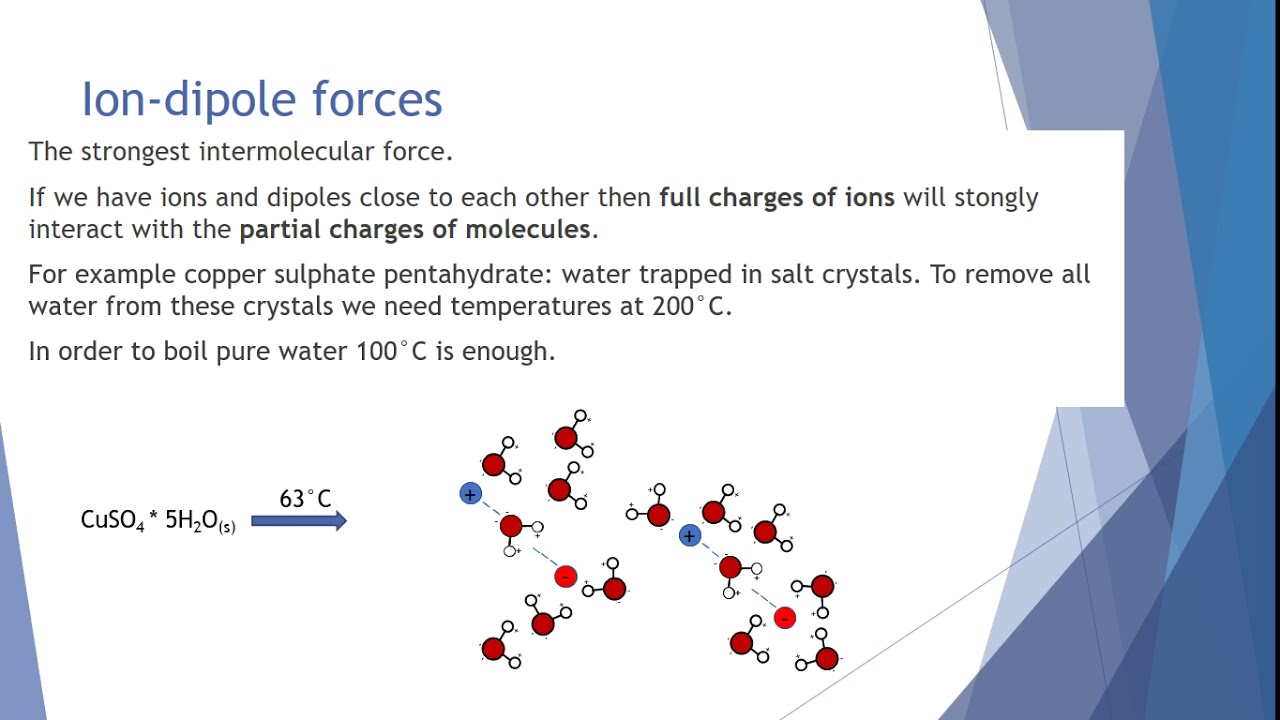 Intermolecular forces YouTube