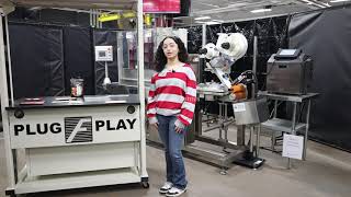 Aesus Delta Dual Servo Driven Pouch Labeling System with Keyence Coder Demonstration
