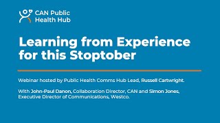 Public Health Hub Webinar 15: Learning from Experience for this Stoptober