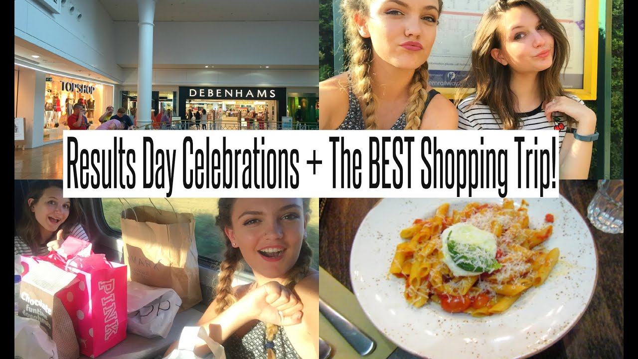 VLOG: Results Day Celebrations + The BEST Shopping Trip!