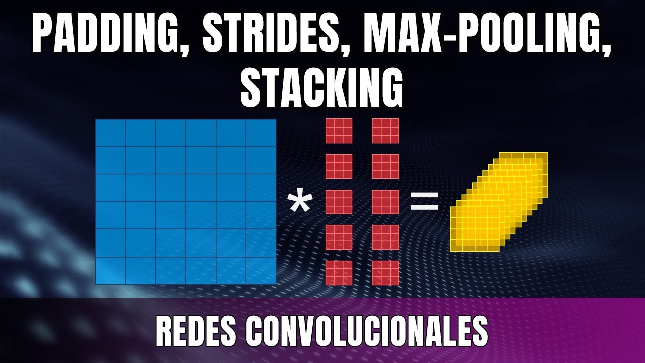 Padding, strides, max pooling y stacking en las REDES CONVOLUCIONALES