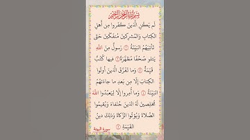 القرآن الكريم سورة البينة سعد الغامدي #القرآن_الكريم #راحة_نفسية #اطمئن