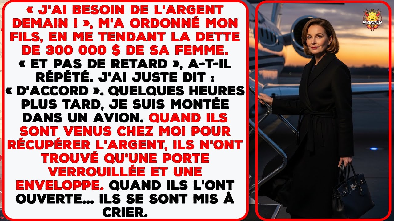 Mon fils a exigé que je paie la dette de 300 000 $ de sa femme — Alors j'ai disparu sans un mot…