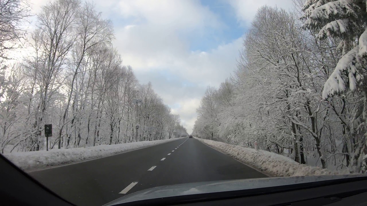 Route Fagne et Ski Ovifat en hiver