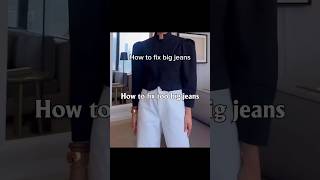 Too big jeans? Fixed in seconds 👖✨ No stitch, just style!
