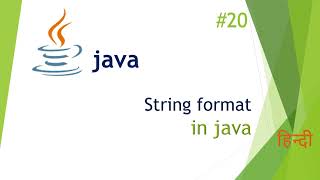 String Formatting in Java  Tutorial in Hindi For Beginners.