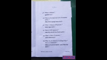 Macro Economic Question Paper 2022 || B.com Hons semester-2 || CBSE question paper...