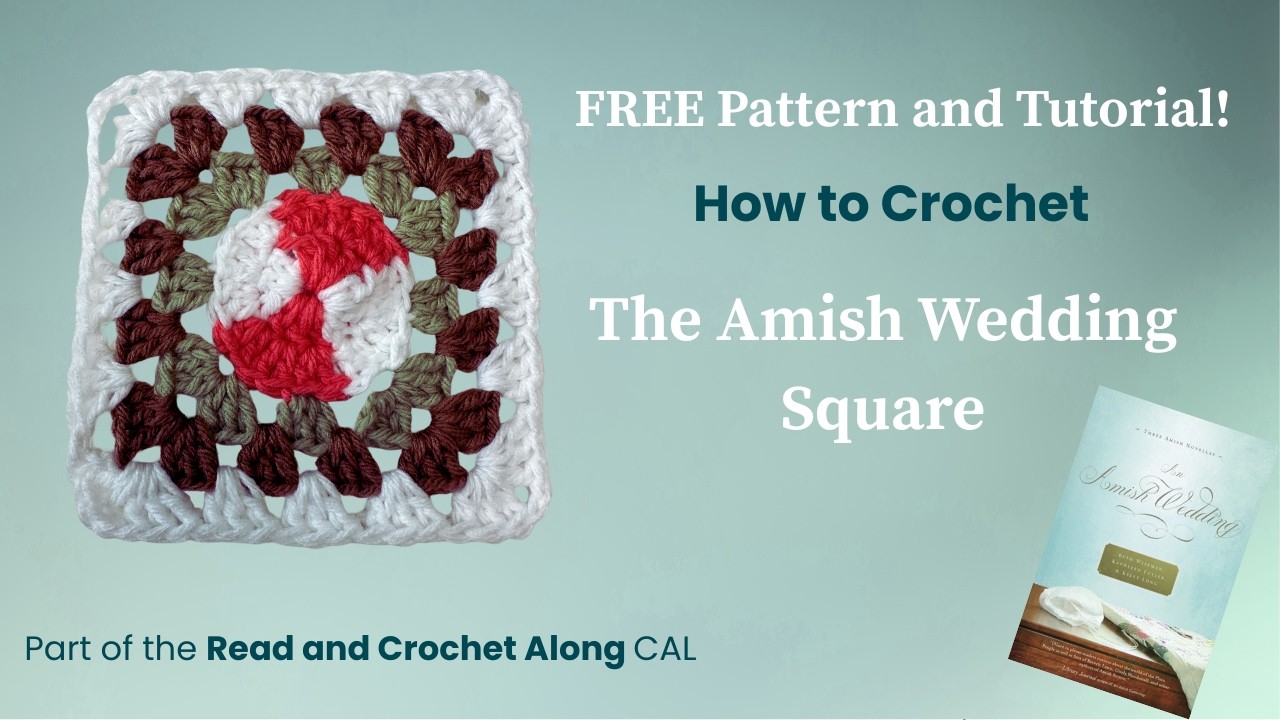 Бесплатная выкройка и пошаговая инструкция: Как связать крючком свадебный квадрат в стиле амишей.