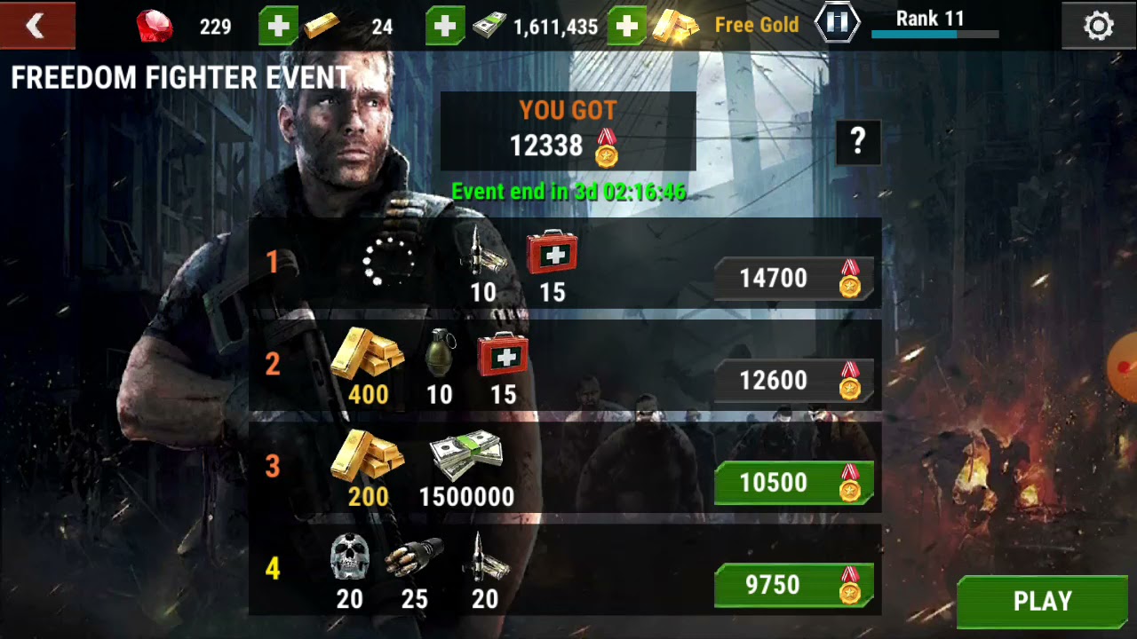 Dead Target Game Freedom Fighters Event Free Gold Bar and Free Rupees