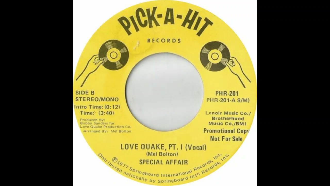 Special Affair - Love Quake (Pt II Instrumental)1977 - YouTube
