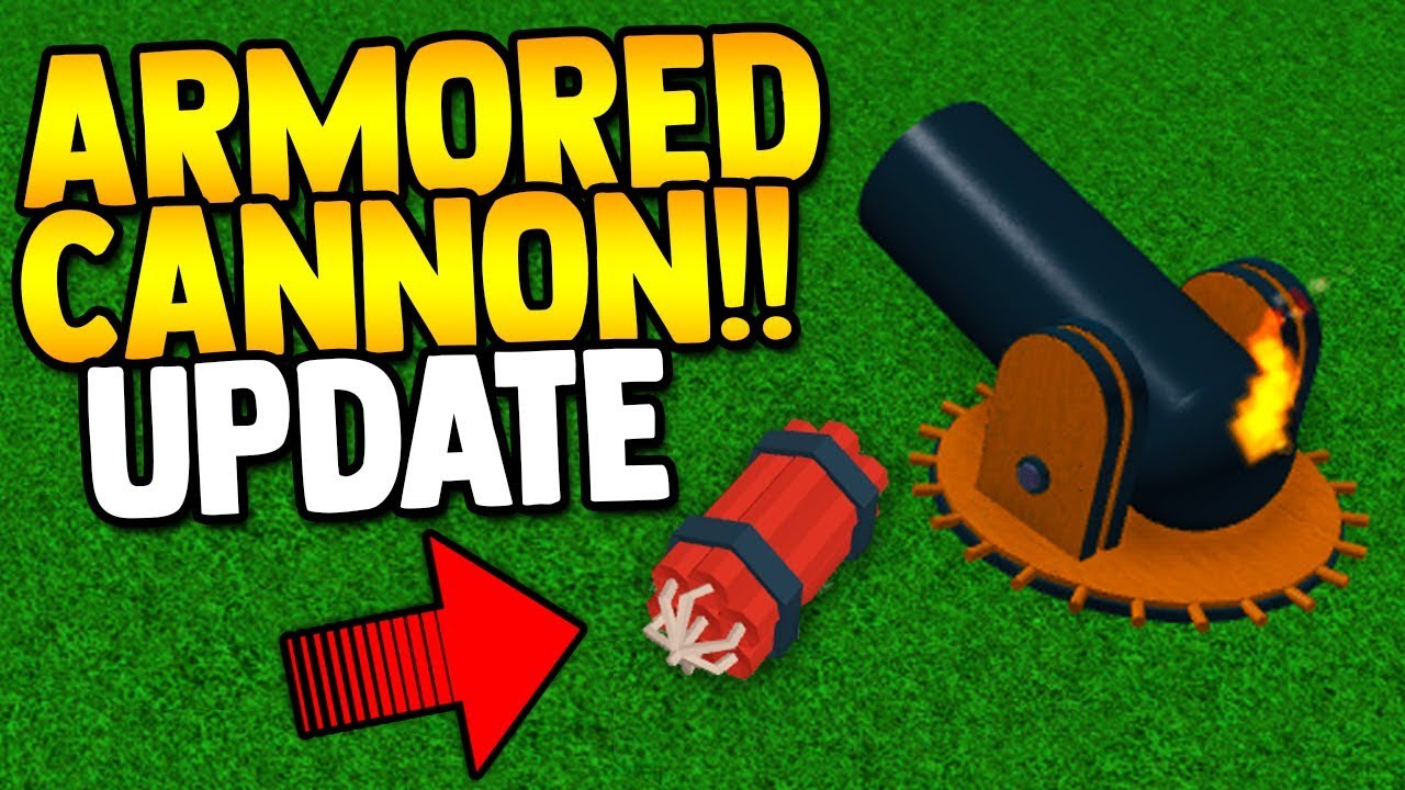 Armored Cannon New Update Code Build A Boat For - 25 free cannons code build a boat for treasure roblox youtube