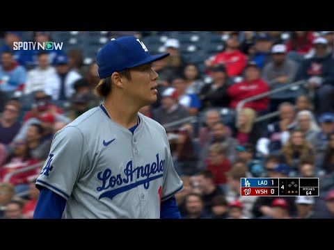 【MLB 速報】ドジャース・山本由伸 4回は先頭に二塁打を打たれるも無失点投球！vs.ナショナルズ 4.26