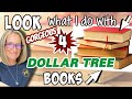 LOOK what I do with 4 Dollar Tree BOOKS | ABSOLUTELY GORGEOUS!