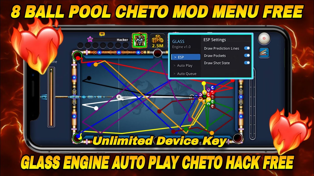 8 BALL POOL CHETO MOD MENU FREE 2026 | AUTO PLAY AND DRAW POCKET | FOR ANDROID UNLIMITED DEVICE KEY