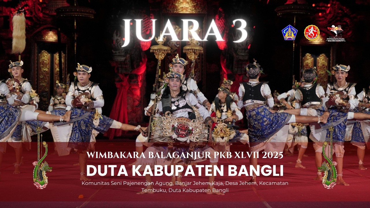 Juara 3 Lomba Baleganjur Pesta Kesenian Bali XLVII Tahun 2025 Duta Kabupaten Bangli