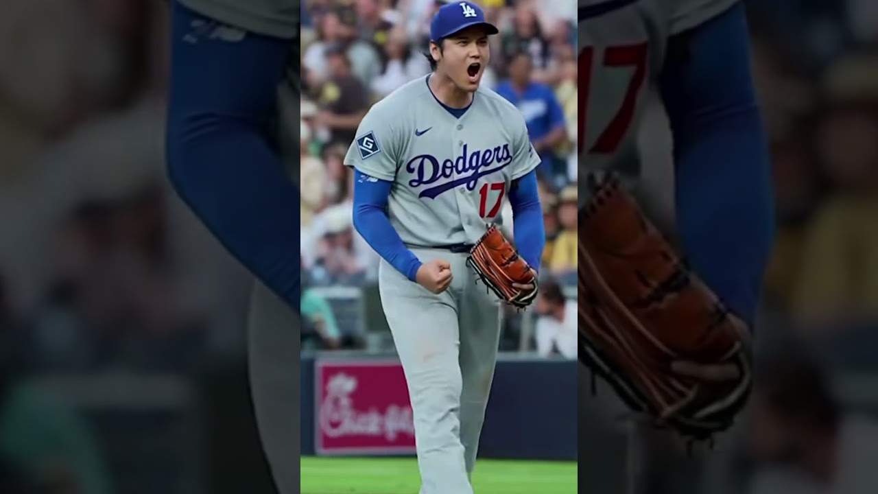 大谷翔平投手300%の力を使いきった後の気合いと雄叫び‼️5回裏の満塁をこの一球に込めました‼️Ohtani’s Full 300%Power to Get Double Play for close