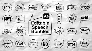 Editable Bubbles After Effects Tutorial Wealth
