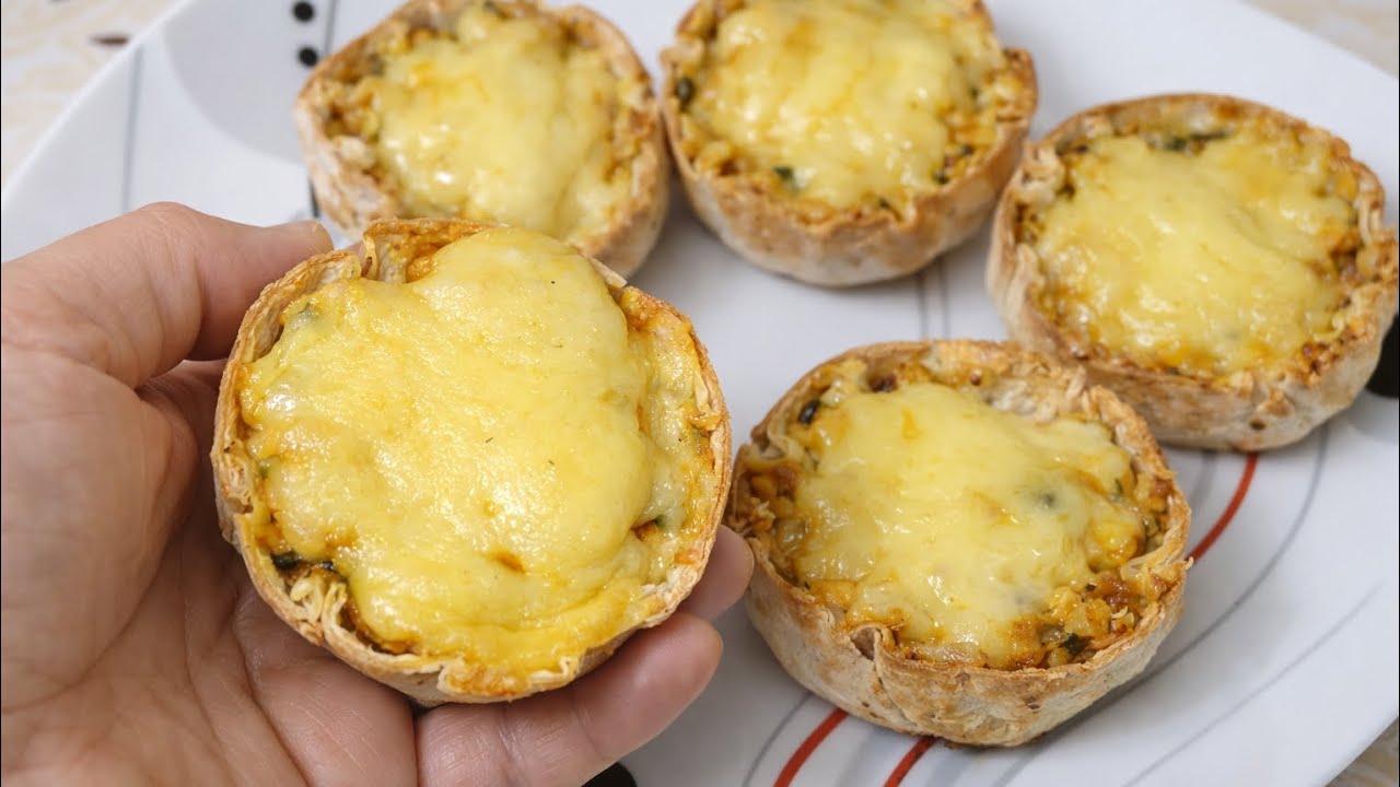 أسرع مملحات بدون عجينة في 10دقائق بحشوة لذيذة بزااااف متشبعوش منها