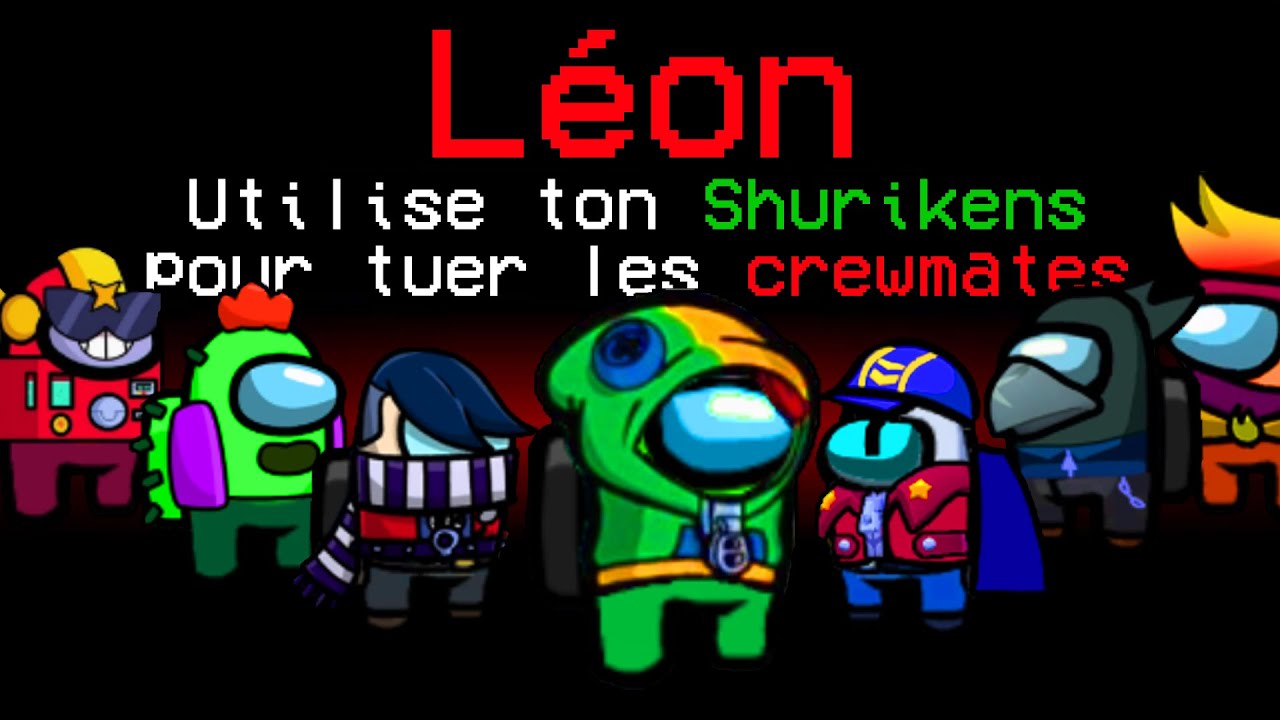 Stu Leon Edgar Surge De Brawl Stars Dans Among Us Nouveau Mod Among Us X Brawl Stars Youtube - dessin brawl stars leon tuto