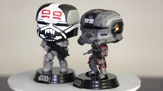 Wrecker & Echo The Bad Batch Funko Pop StarWars Disney spinoff  echothebadbatch Thebadbatchnew