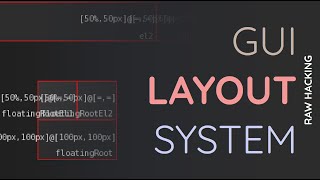 [Raw Hacking] GUI layout system