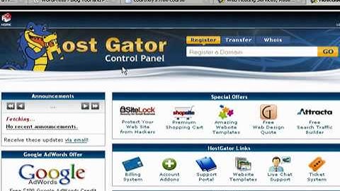 Install Wordpress Blog On Existing Domain With Hostgator Account