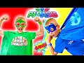 Super Heroes In Action Masks! PJ Masks VS Our House Chores!