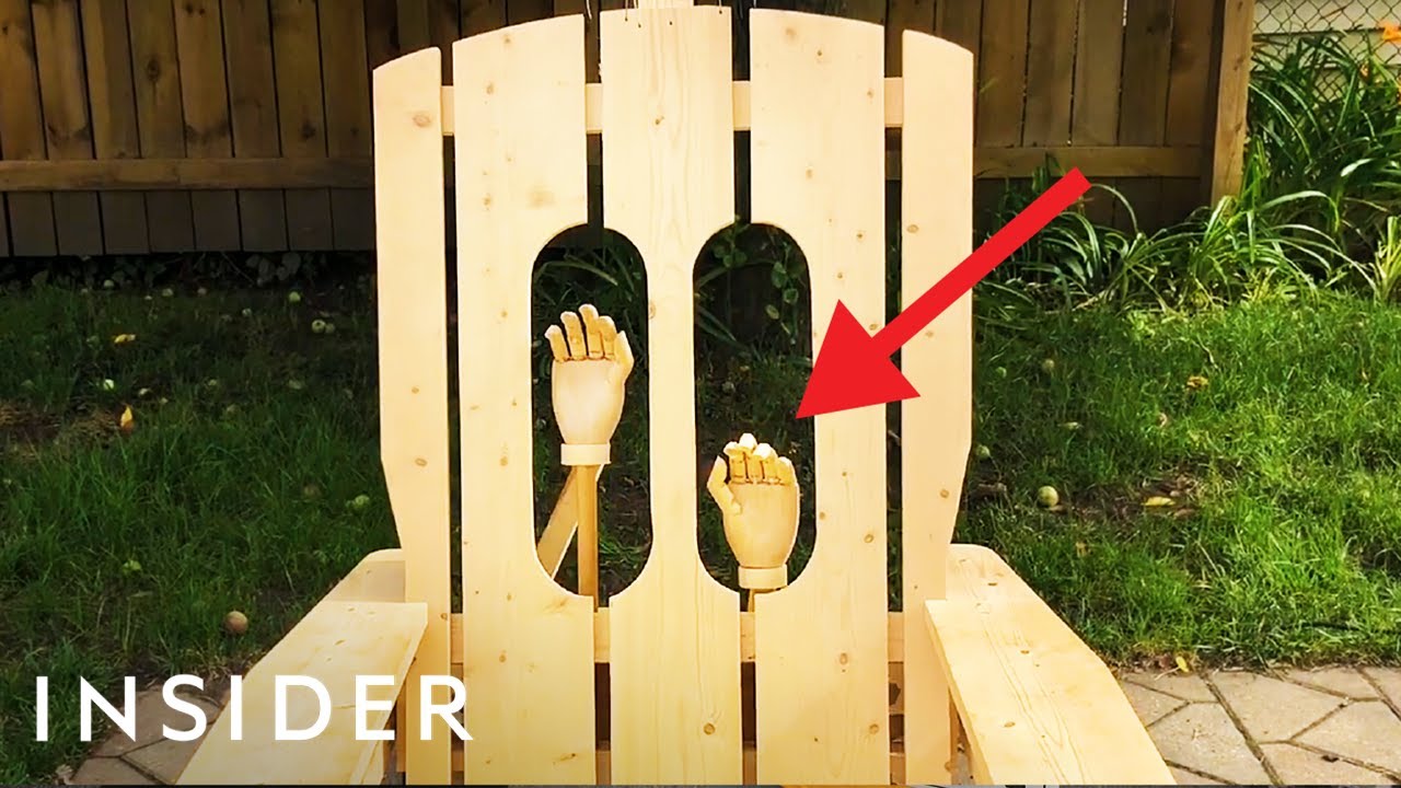 Woodworker Builds Chairs With Massagers And Beer Dispensers