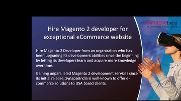 Hire Magento 2 Developer- SynapseIndia