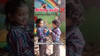 Behaviour activity by the students of lkg ❤️