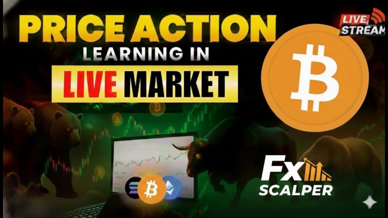 Forex Market Live Gold and BTC Price Action Learning Session| 