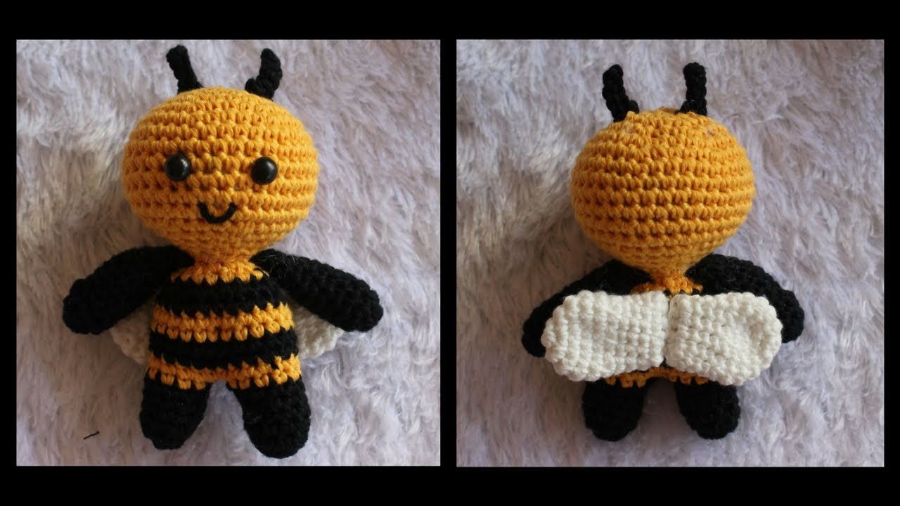 Youtube Amigurumi Bee | Crochet Mini Bee tutorial – DKAZB