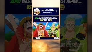 Zoro Was About To Get Lost Again Usopp Saved Him Episode 1157