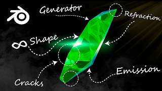 Crystal Generator | Infinite variations with just one click [Blender tutorial]