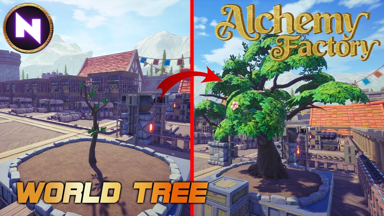 Growing The World Tree in Alchemy Factory | 14 | Lets Play - YouTube