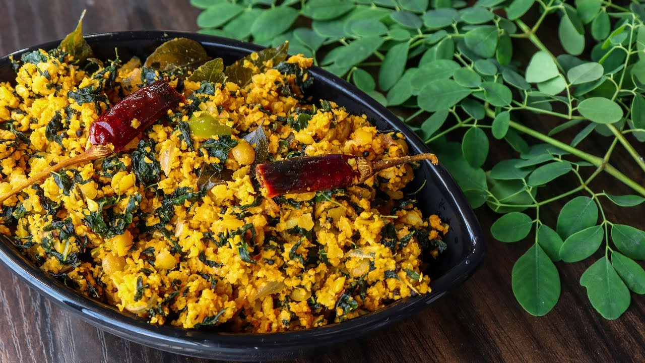 മുരിങ്ങയില പരിപ്പ് തോരൻ|Muringayila Parippu Thoran|Drumstick Leaves dal Thoran|Side Dish|Thoran |619