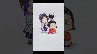 Shinobu &amp; Giyu speed drawing #demonslayer #drawing #animeart #manga #from